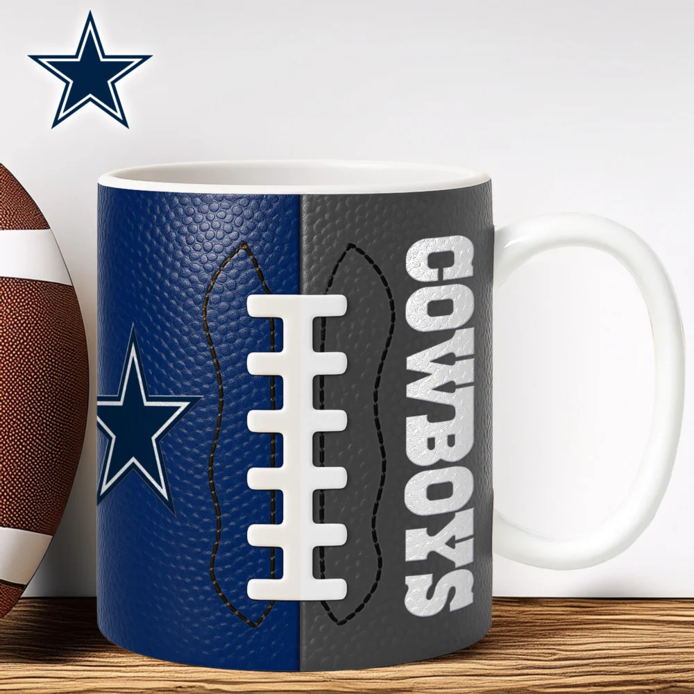 Dallas Cowboys | Premium NFL Split Color Ceramic Mug HI
