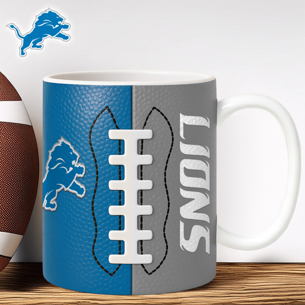 Detroit Lions | Premium NFL Split Color Ceramic Mug HI