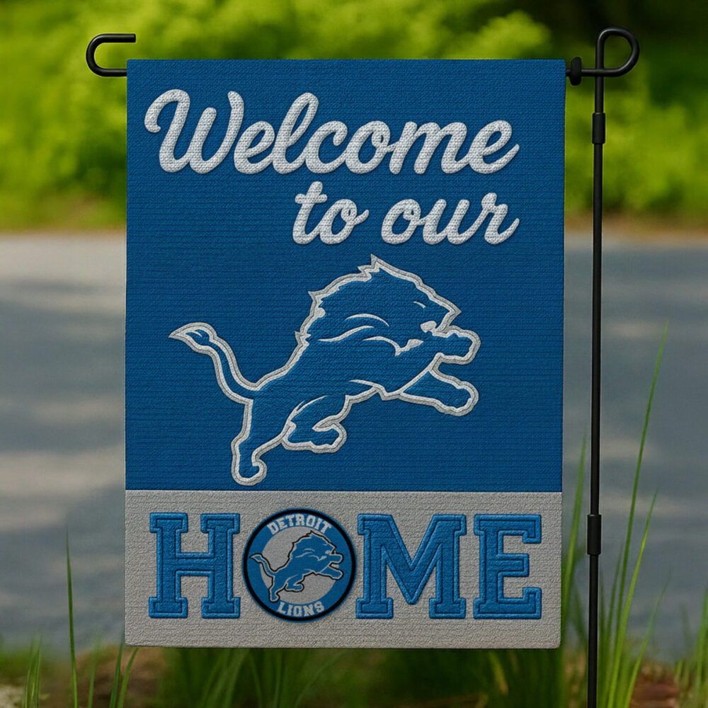 Detroit Lions | Premium NFL Welcome Home Flag HI