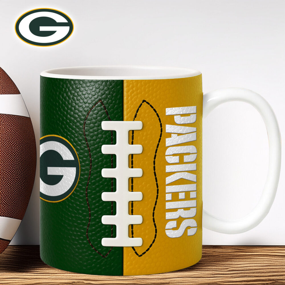 Green Bay Packers | Premium NFL Split Color Ceramic Mug HI