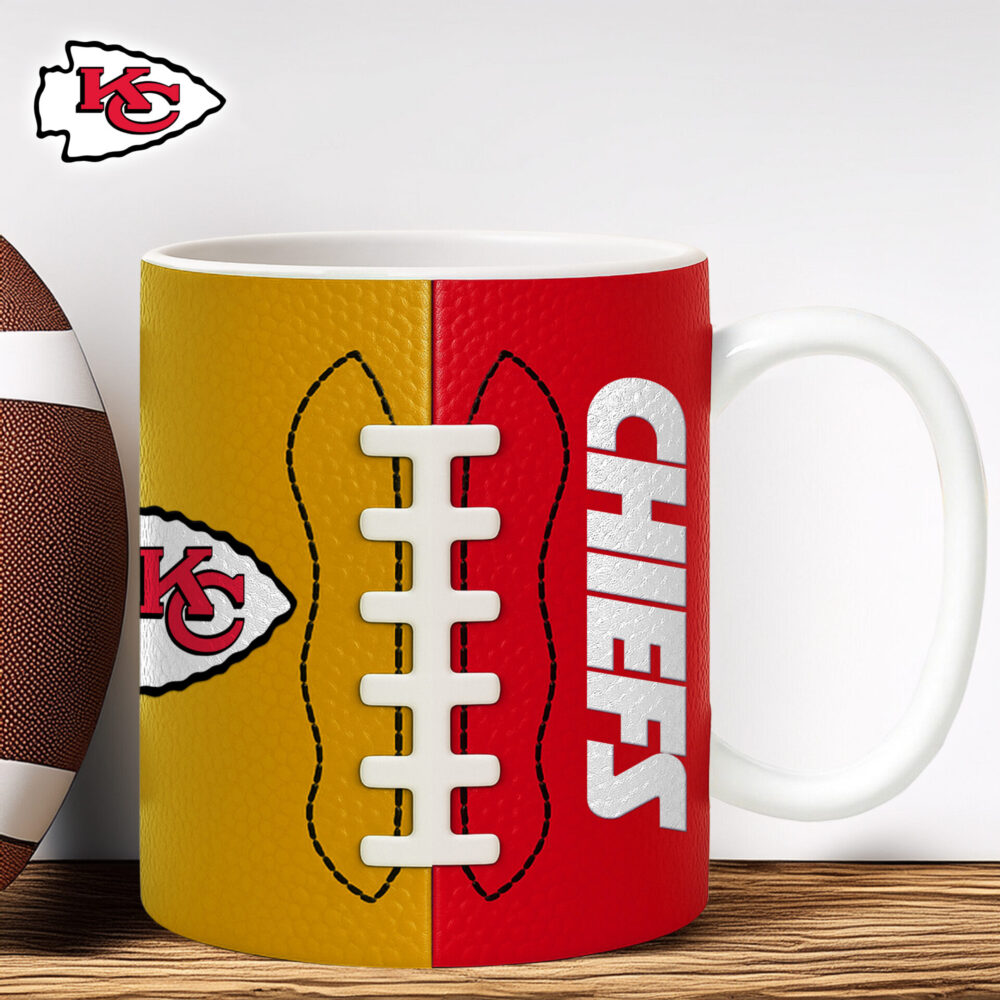 Kansas City Chiefs | Premium NFL Split Color Ceramic Mug HI