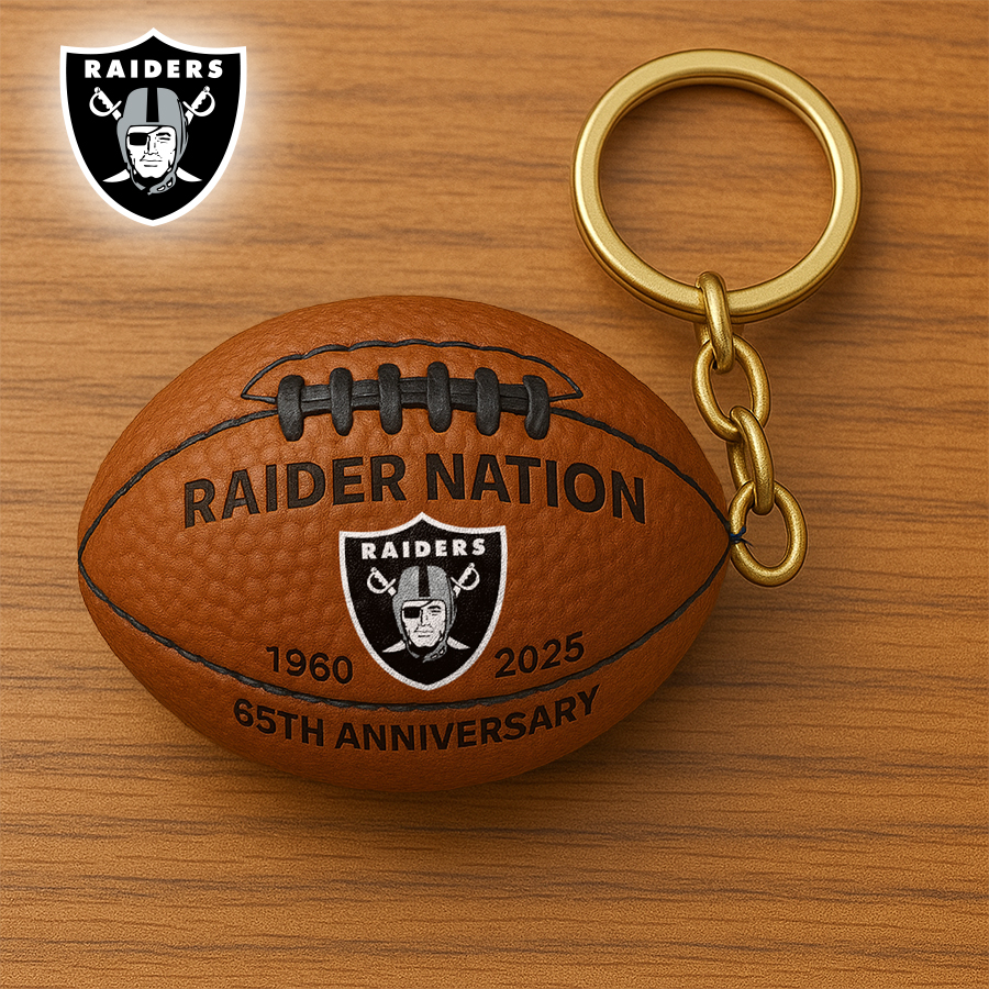 Las Vegas Raiders | Premium NFL Anniversary Keychain