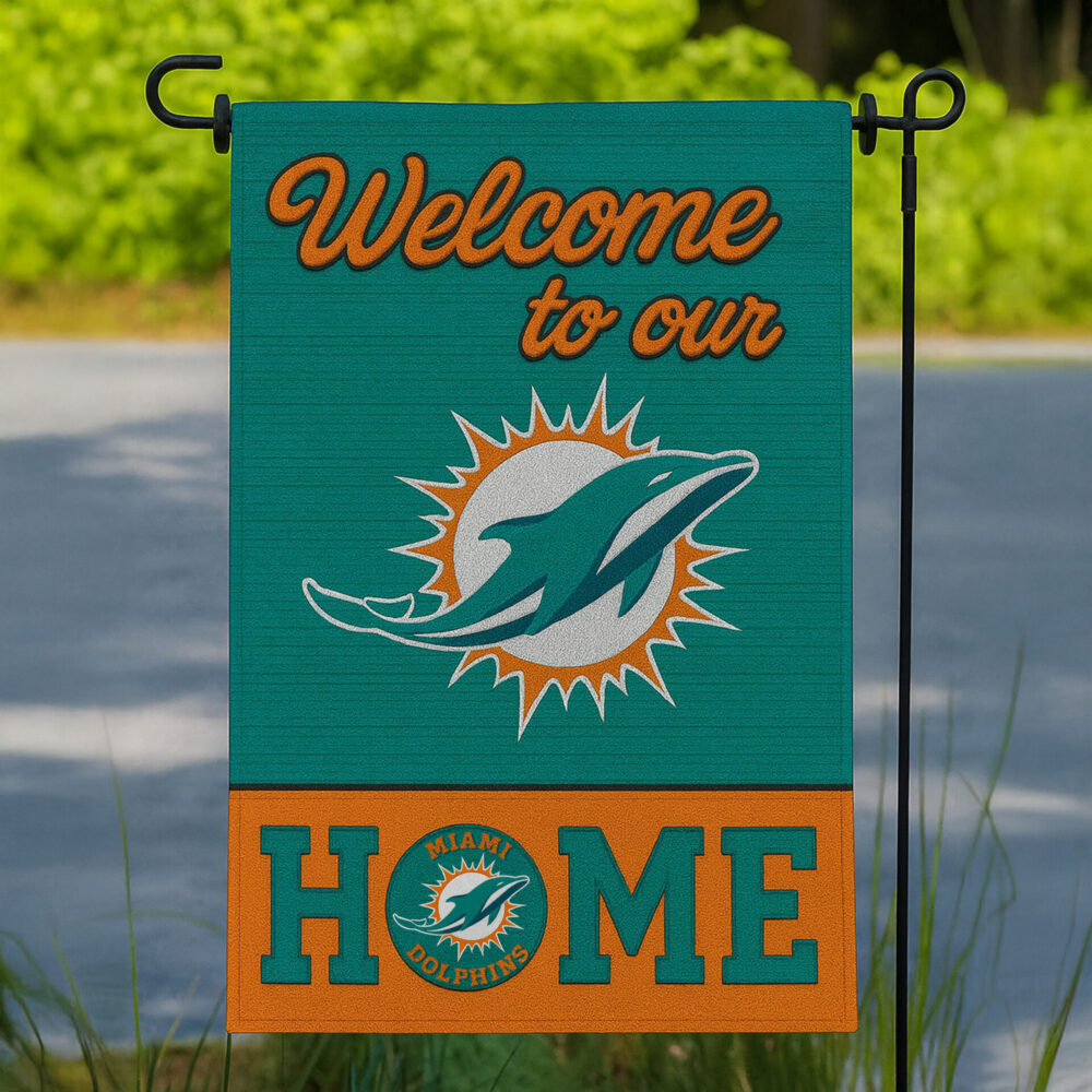 Miami Dolphins | Premium NFL Welcome Home Flag HI