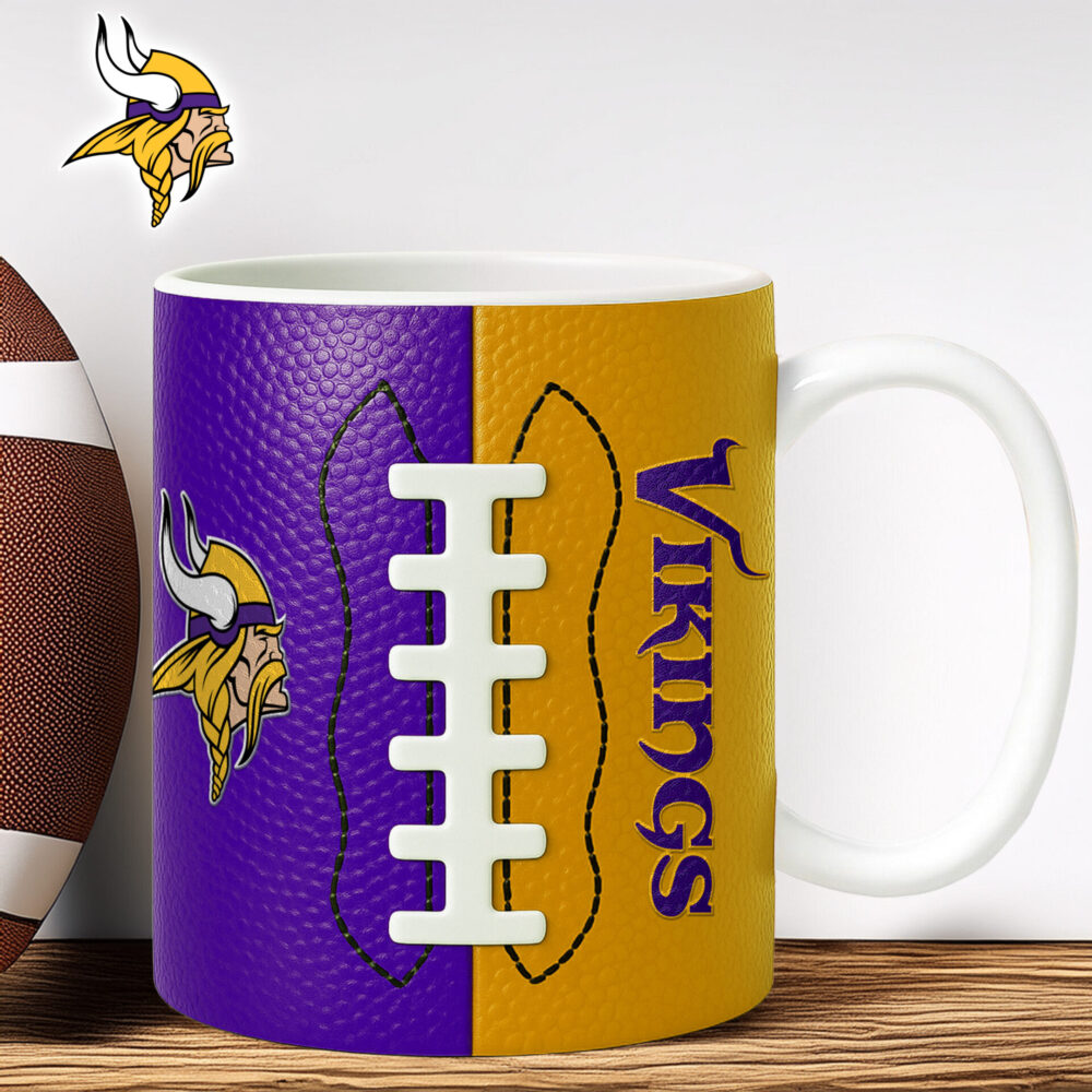 Minnesota Vikings | Premium NFL Split Color Ceramic Mug HI