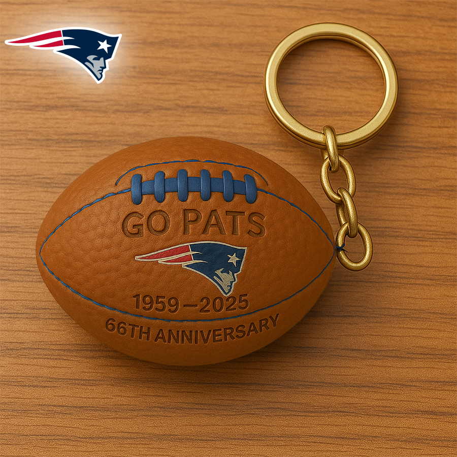 New England Patriots | Premium NFL Anniversary Keychain - Pack 5